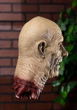 Decapitated Old Man Head Halloween Decoration -Halloween Decoration Store decapitated old man head alt 5