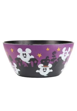 Disney Mickey Ghost Black Bamboo Tossed Salad Bowl -Halloween Decoration Store dis mickey tossed ghost black bamboo salad bowl alt 2