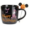 Happy Halloween Black Stirrer Mickey Disney Mug