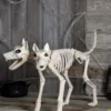 Double Trouble Skeleton Doberman Decoration