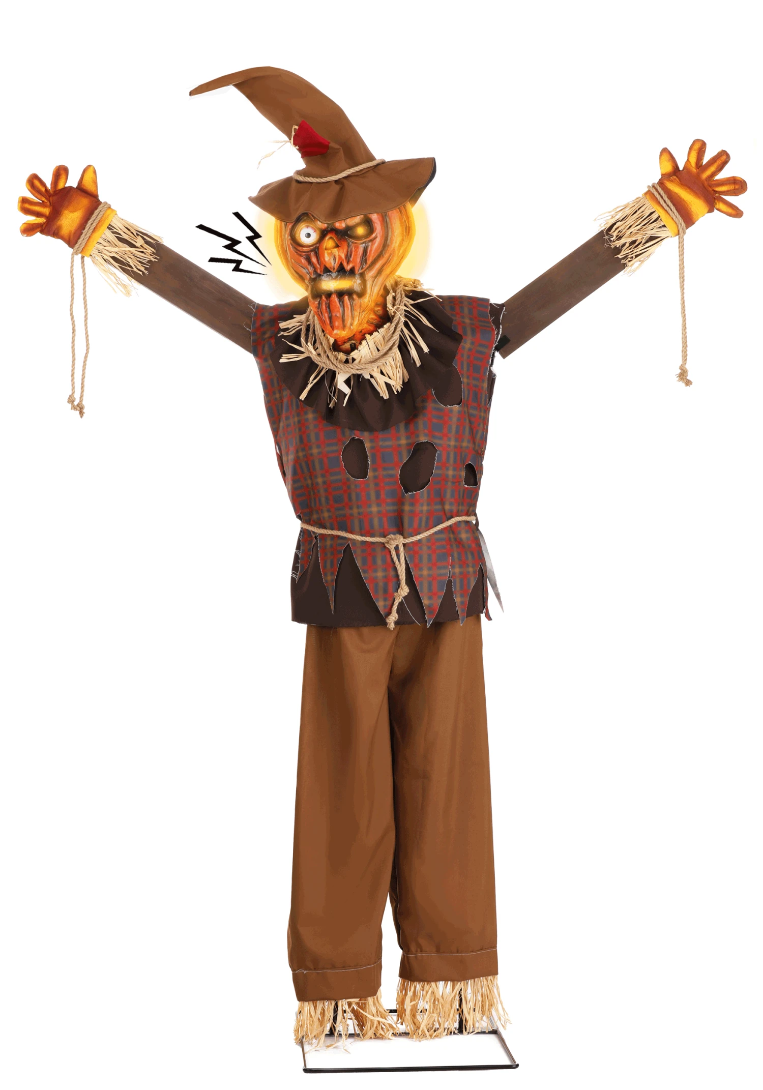 Pumpkin Scarecrow Animatronic Halloween Decoration 3 Pumpkin Scarecrow Animatronic Halloween Decoration - Image 3