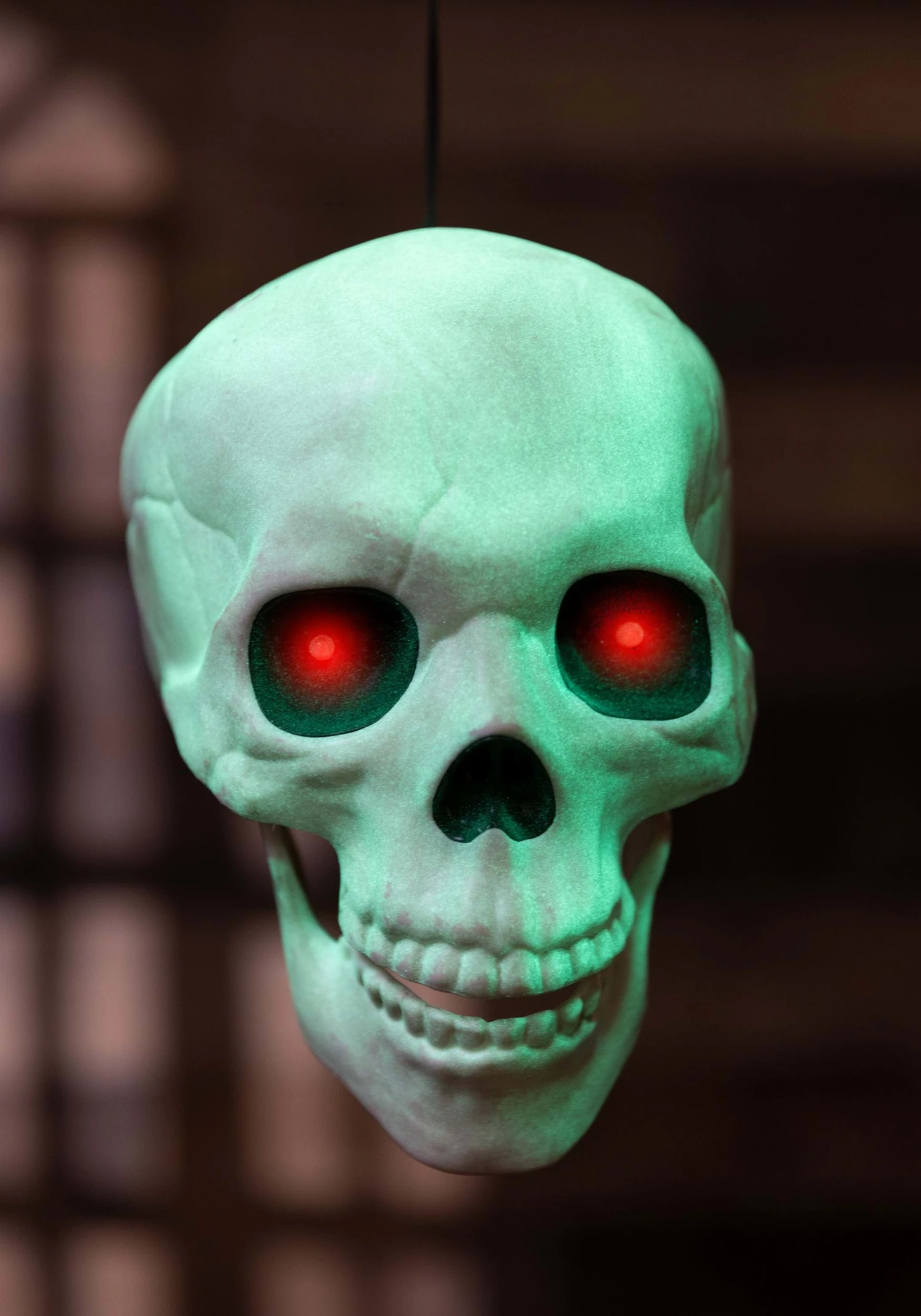 Glow In The Dark Talking Skull Halloween Decoration 2 Glow In The Dark Talking Skull Halloween Decoration - Image 2