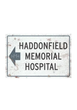 TRICK OR TREAT STUDIOS Haddonfield Memorial Hospital Metal Sign From Halloween 2
