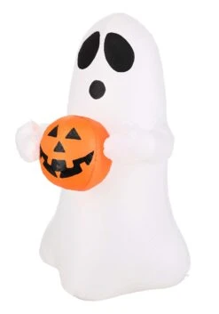 Halloween Ghost With Pumpkin Inflatable Decoration 5 Halloween Ghost With Pumpkin Inflatable Decoration -Halloween Decoration Store halloween ghost inflatable decoration alt 2