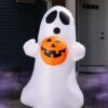 Halloween Ghost With Pumpkin Inflatable Decoration