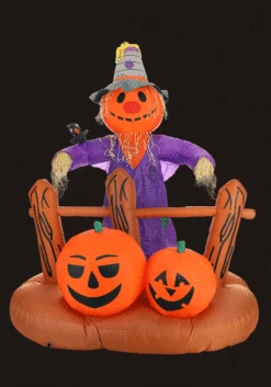 Halloween Scarecrow With Pumpkins Inflatable Decoration 6 Halloween Scarecrow With Pumpkins Inflatable Decoration -Halloween Decoration Store halloween scarecrow inflatable decoration alt 2