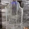 Haunted Hanging Skeleton With Blue Light Up Eyes Decoration