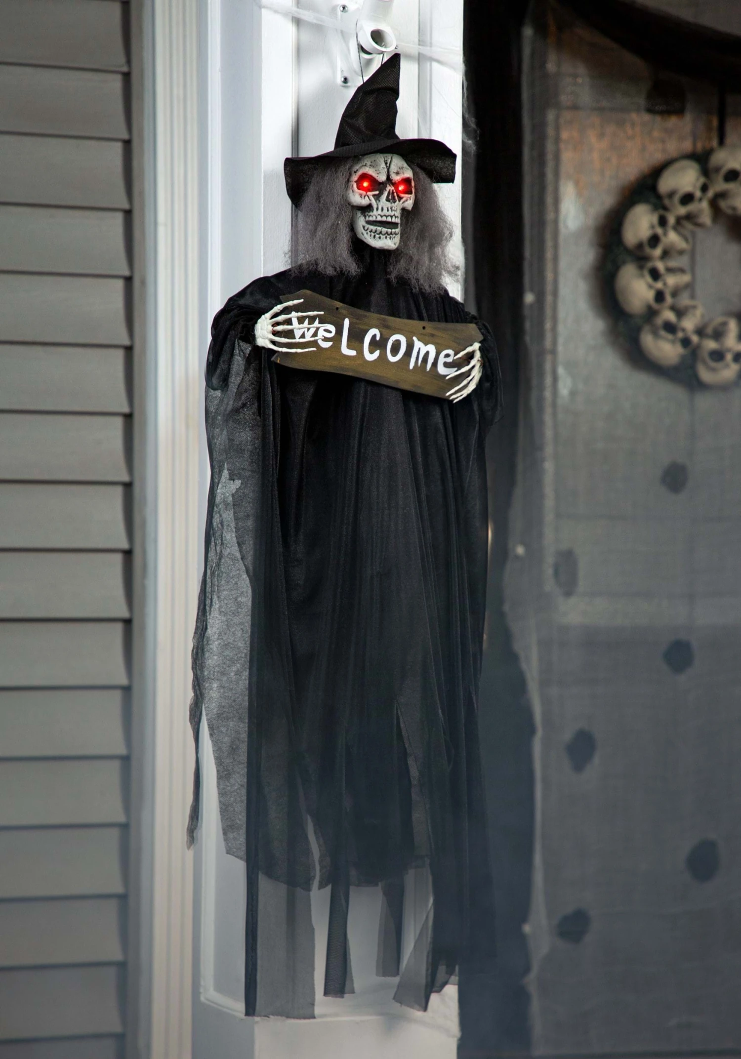 Hanging Witch Welcome Halloween Prop 1 Hanging Witch Welcome Halloween Prop