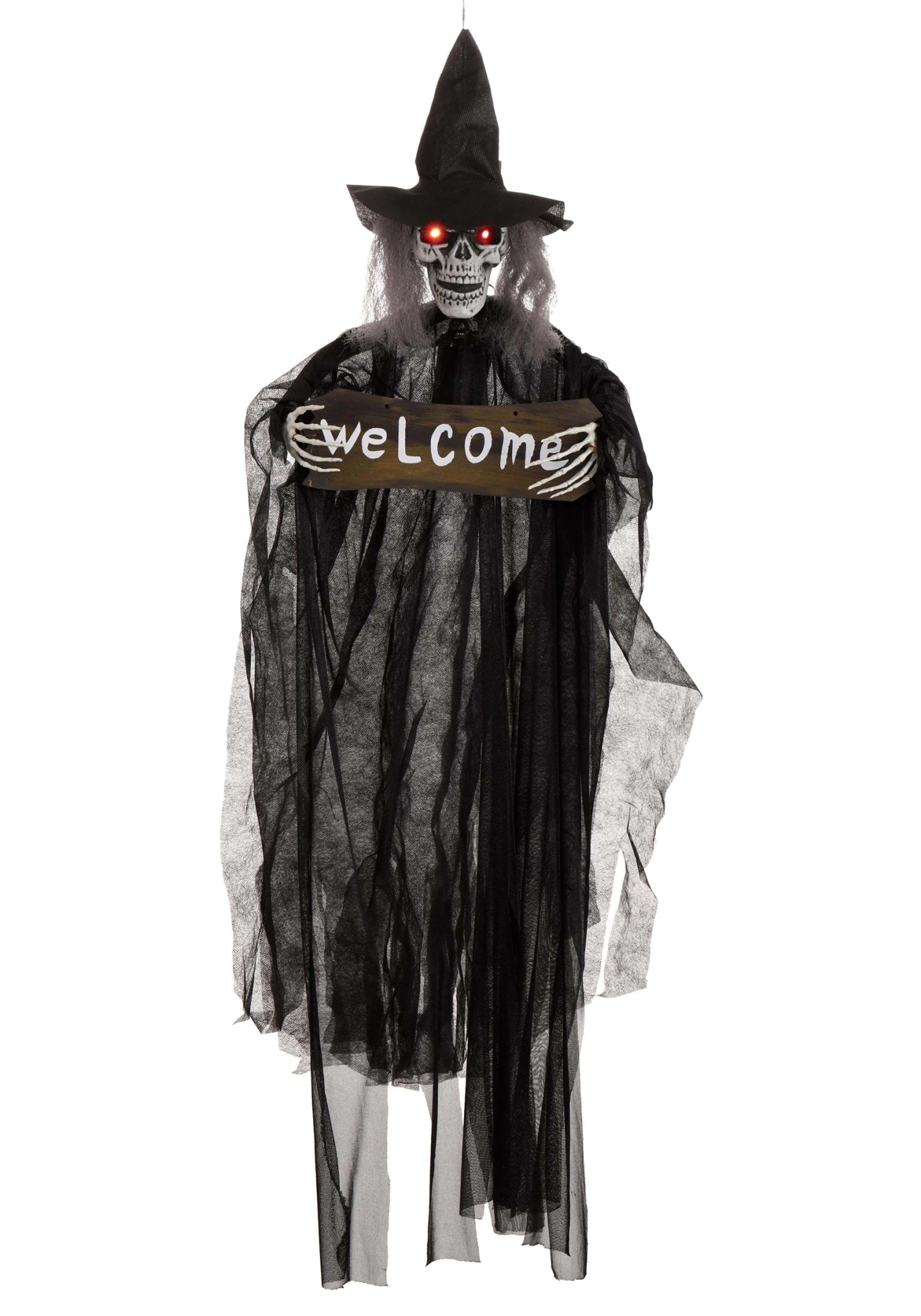 Hanging Witch Welcome Halloween Prop 3 Hanging Witch Welcome Halloween Prop - Image 3
