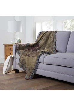 Marauders Map Harry Potter Tapestry Throw -Halloween Decoration Store harry potter marauders map tapestry throw alt 3