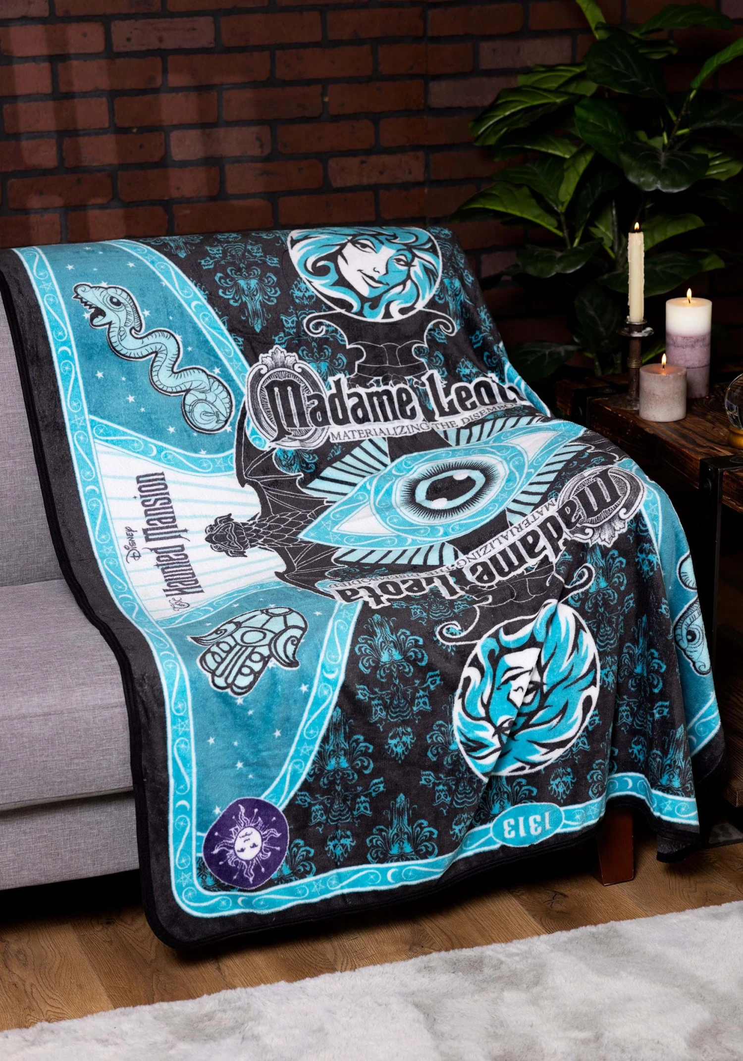 Haunted Mansion Haunted Tarot Micro Raschel Throw Blanket 1 Haunted Mansion Haunted Tarot Micro Raschel Throw Blanket