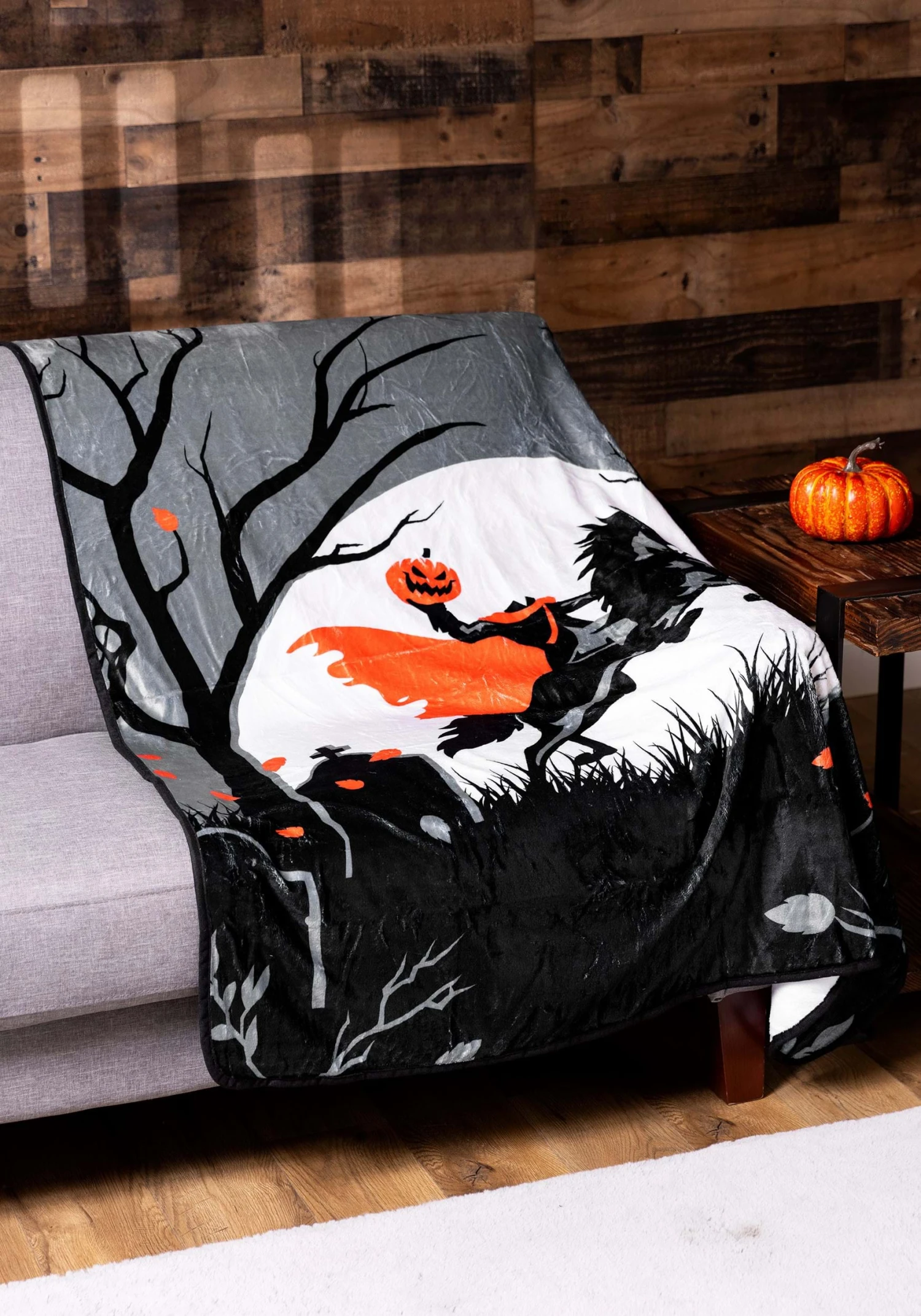 Headless Horseman Comfy Throw Blanket 1 Headless Horseman Comfy Throw Blanket