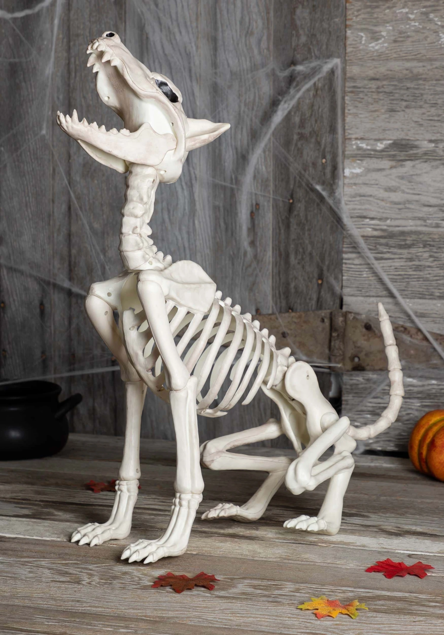 Howl At The Moon Skeleton Dog 27" Halloween Prop 2 Howl At The Moon Skeleton Dog 27" Halloween Prop - Image 2