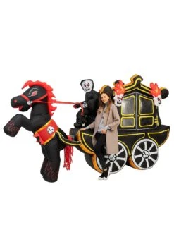 12 Foot Inflatable Halloween Carriage Decoration -Halloween Decoration Store inflatable 12 ft halloween carriage alt 3