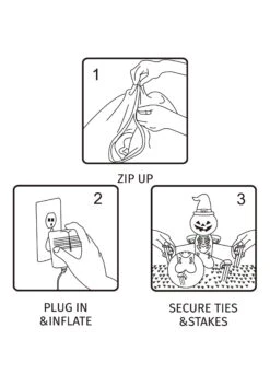 3FT Inflatable Eyeballs Decoration -Halloween Decoration Store inflatable 3ft eyeballs alt 3