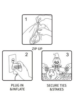 Inflatable 4 Foot Panoramic Projection Pumpkin Decoration 7 Inflatable 4 Foot Panoramic Projection Pumpkin Decoration -Halloween Decoration Store inflatable 4ft panoramic projection pumpkin alt 3