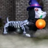 Inflatable 5 Foot Wiener Dog Skeleton Decoration