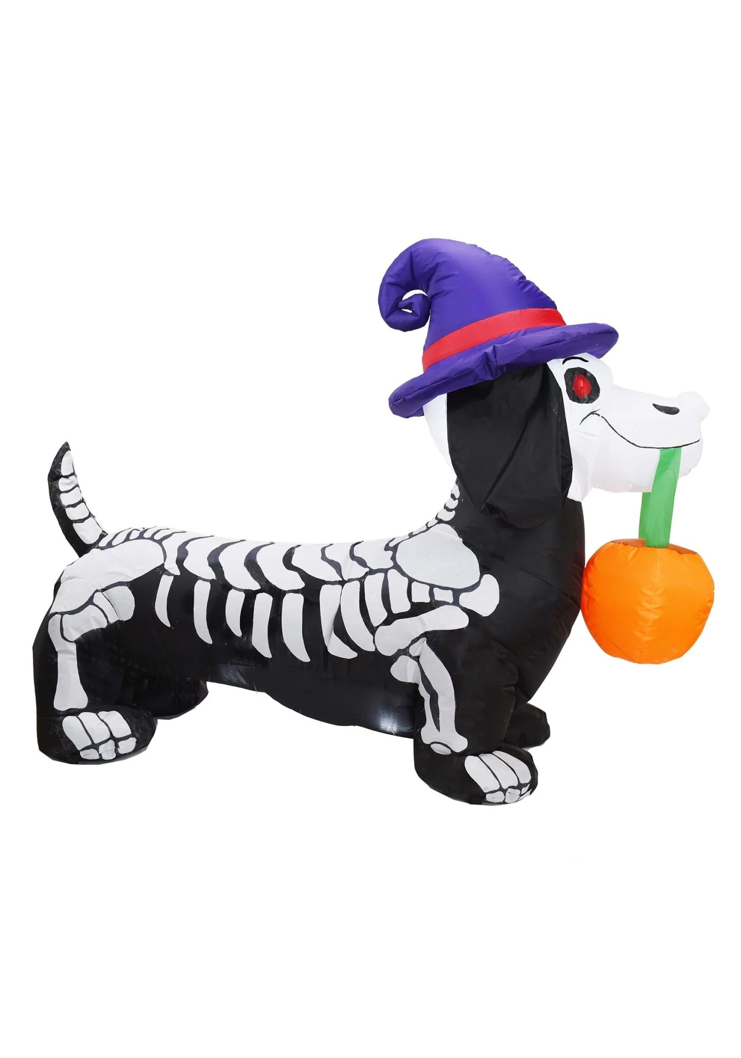 Inflatable 5 Foot Wiener Dog Skeleton Decoration 3 Inflatable 5 Foot Wiener Dog Skeleton Decoration - Image 3