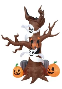 Inflatable 8FT Scary Tree With Graves Decoration -Halloween Decoration Store inflatable 8 foot scary tree with graves alt 1