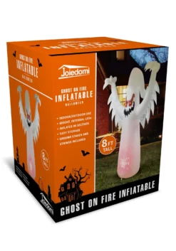 Inflatable 8ft Ghost On Fire Decoration 7 Inflatable 8ft Ghost On Fire Decoration -Halloween Decoration Store inflatable 8ft ghost on fire alt 3