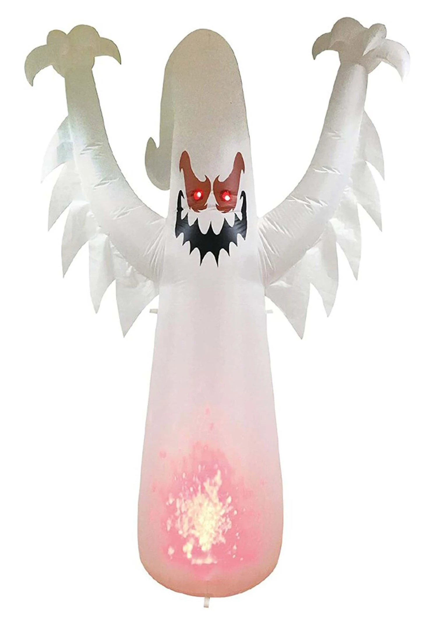 Inflatable 8ft Ghost On Fire Decoration 1 Inflatable 8ft Ghost On Fire Decoration