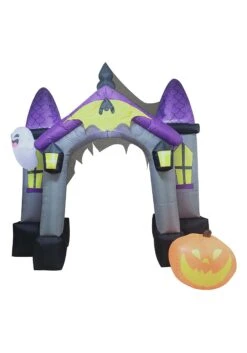 9 Foot Inflatable Haunted House Archway Decoration -Halloween Decoration Store inflatable 9ft haunted house archway alt 1