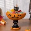 Johanna Parker Resin Black Cat Treat Stand