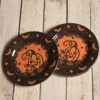 Halloween Pumpkin Decorative Plate Set By Johanna Parker