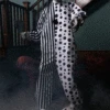 Animated Creepy Killer Circus Clown Decoration