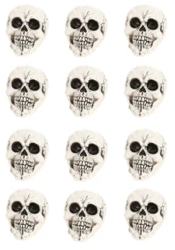 Large 12 Pack Of Skulls Decoration