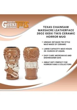 Leatherface Geeki Tikis 26oz Mug -Halloween Decoration Store leatherface 26oz geeki tikis mug alt 2