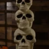 27.5 Inch Light Up Skull Totem Decoration