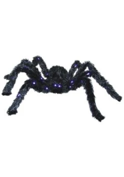 Light Up Black Spider Halloween Decoration