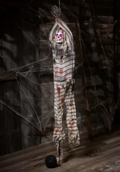 Light Up Hanging Prisoner Skeleton