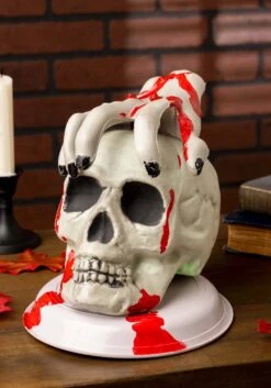 Light Up Skull And Bloody Hand