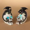5.5" Light Up Dragon On Skulls Set