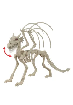 Animated Majestic Dragon Skeleton