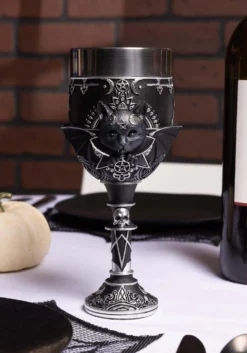 NEMESIS NOW 7.5-Inch Malpuss Catpire Cult Cutie Goblet