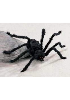 Medium Black Hairy Spider Decoration