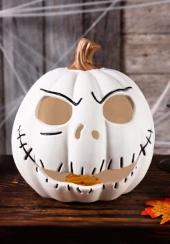 Disney Nightmare Before Christmas Jack Skellington Light Up Pumpkin Decoration