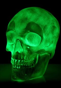 Oversized Color Changing Skull Lantern Decoration -Halloween Decoration Store oversized skull lantern decoration alt 3