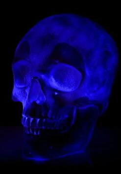 Oversized Color Changing Skull Lantern Decoration -Halloween Decoration Store oversized skull lantern decoration alt 4