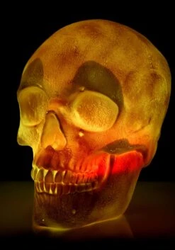 Oversized Color Changing Skull Lantern Decoration -Halloween Decoration Store oversized skull lantern decoration alt 5