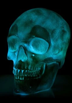 Oversized Color Changing Skull Lantern Decoration -Halloween Decoration Store oversized skull lantern decoration alt 6