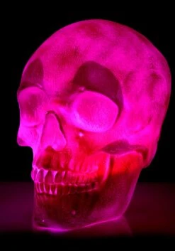 Oversized Color Changing Skull Lantern Decoration -Halloween Decoration Store oversized skull lantern decoration alt 7