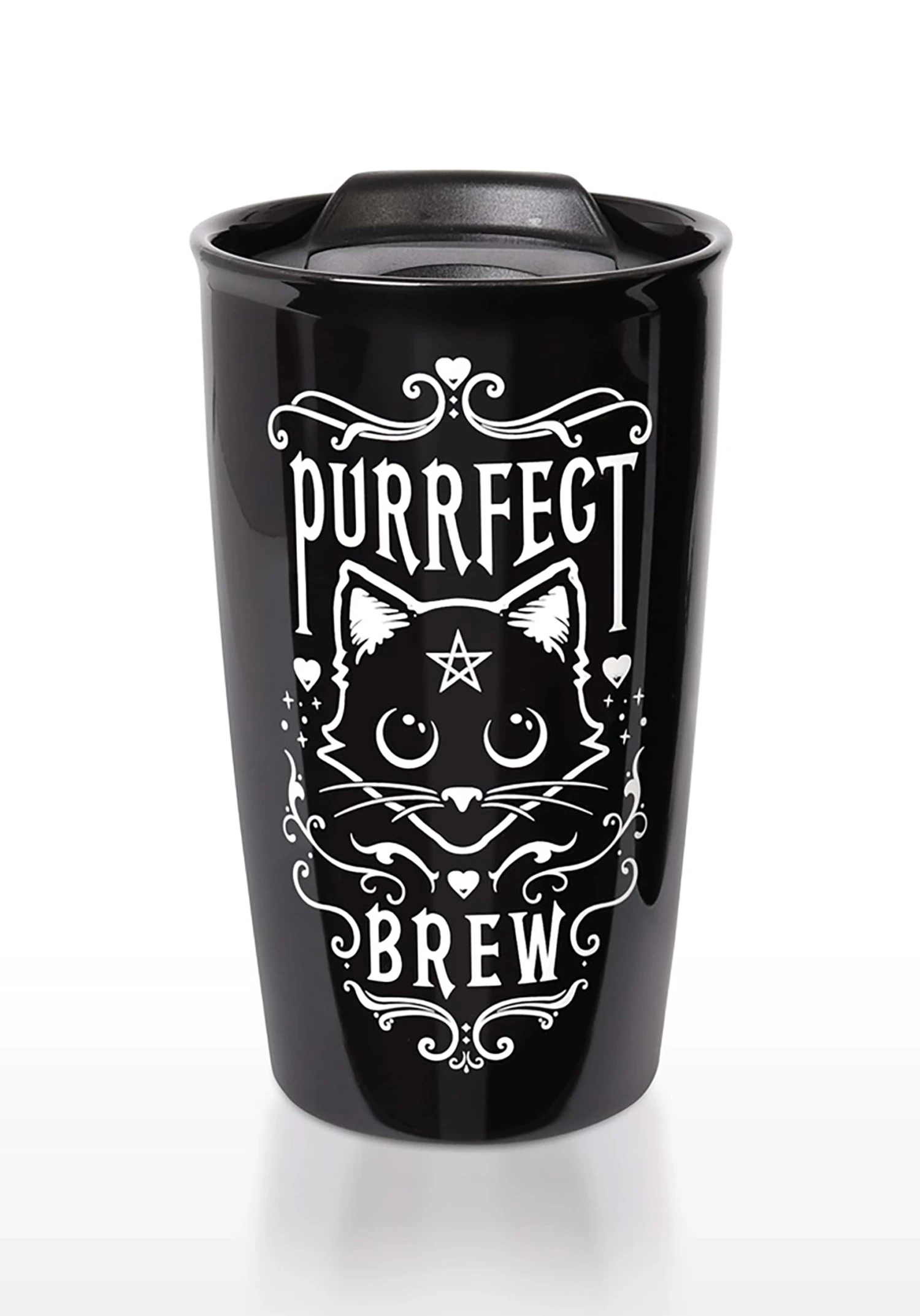 Purrfect Brew Double Walled Travel Mug 2 Purrfect Brew Double Walled Travel Mug - Image 2