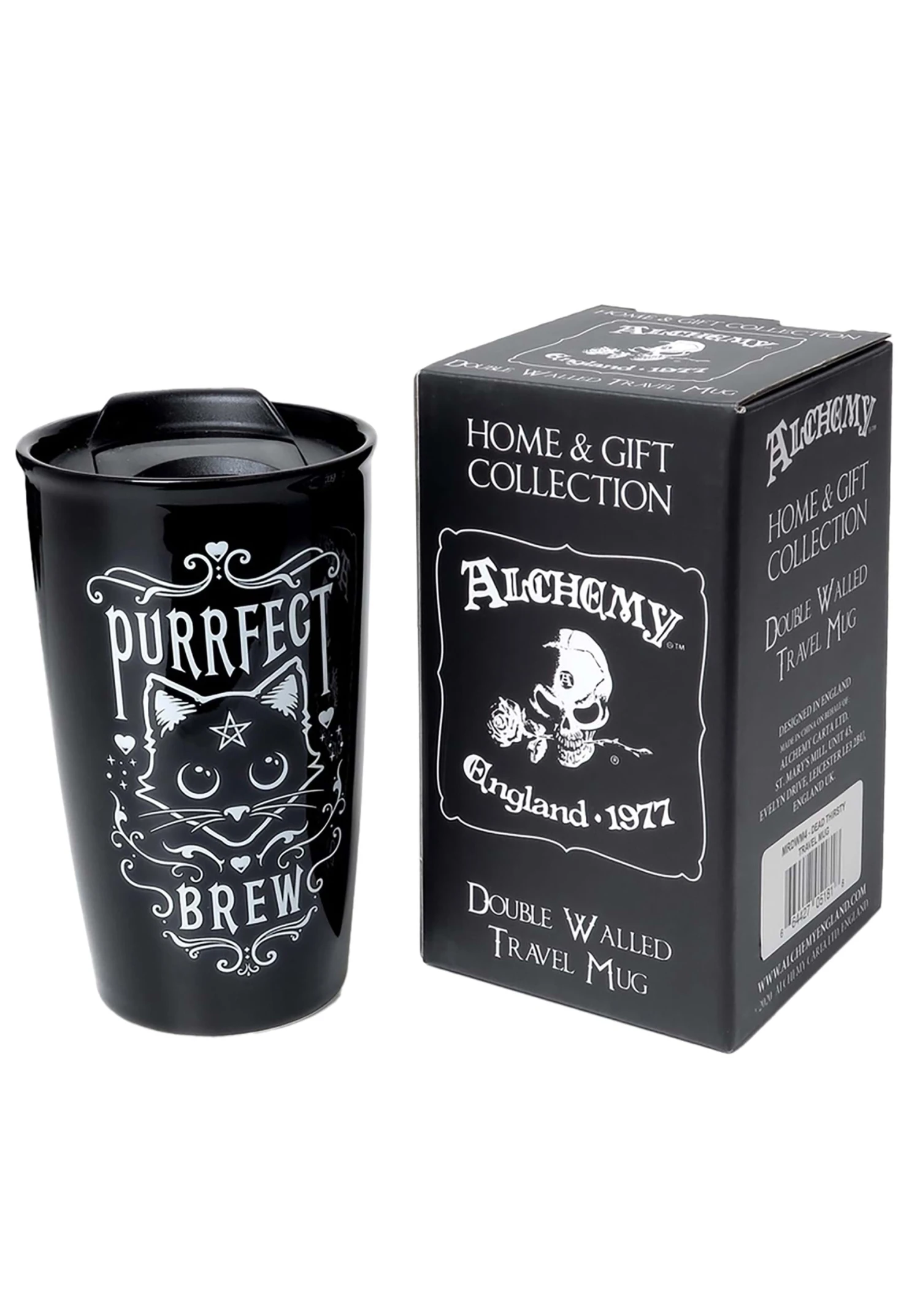 Purrfect Brew Double Walled Travel Mug 1 Purrfect Brew Double Walled Travel Mug