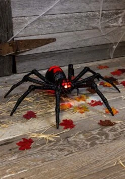 Seasonal Visions International 2 Foot Red Light Up Spider Decoration -Halloween Decoration Store red light up spider wall decoration alt 2