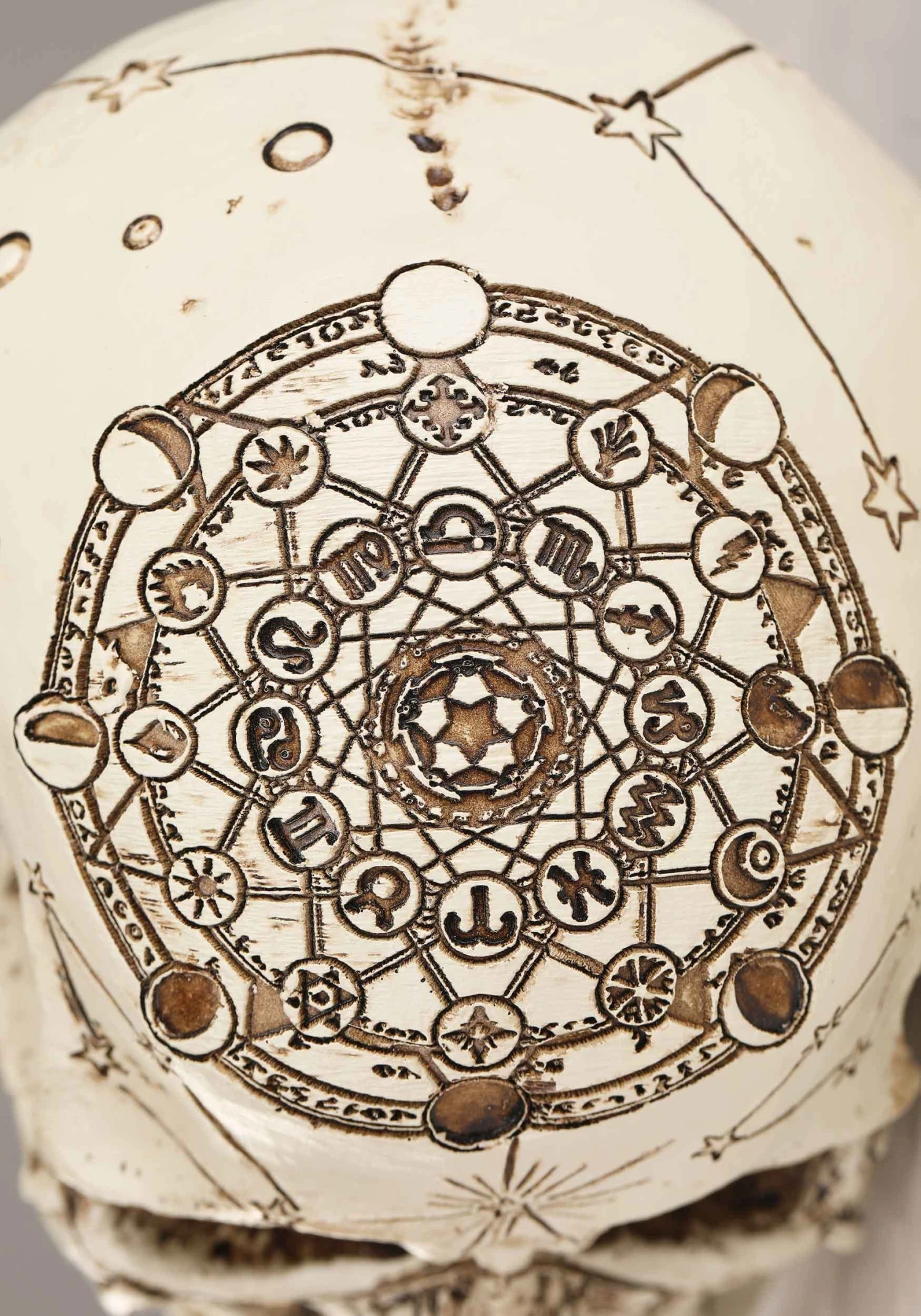 Set Of 2 Lighted 6-Inch Celestial Skulls Decoration 7 Set Of 2 Lighted 6-Inch Celestial Skulls Decoration - Image 7