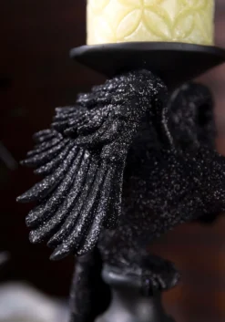 Set Of 3 Halloween Matte Black Candleholders Decoration 7 Set Of 3 Halloween Matte Black Candleholders Decoration -Halloween Decoration Store set of 3 matte black halloween candleholders alt 2